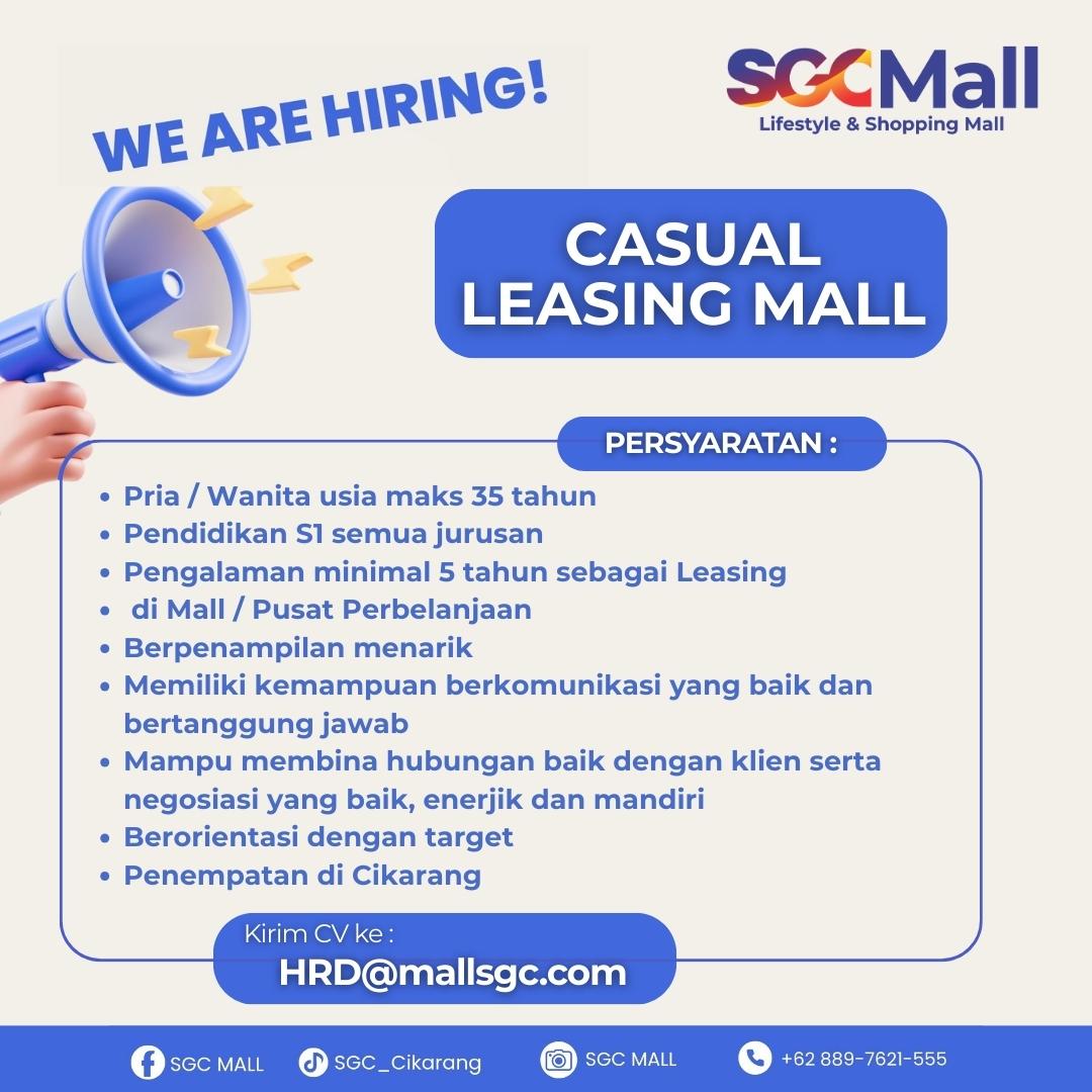 Vacancy - Casual Leasing Mall