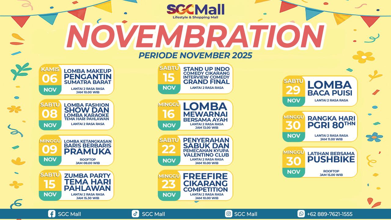 SGC Mall Event Schedule